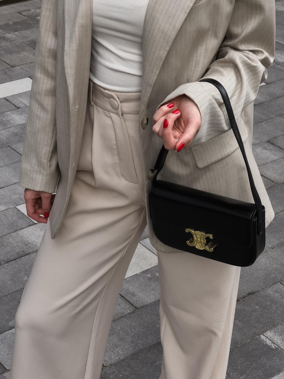 Celine Classique Triomphe Bag Black - 12