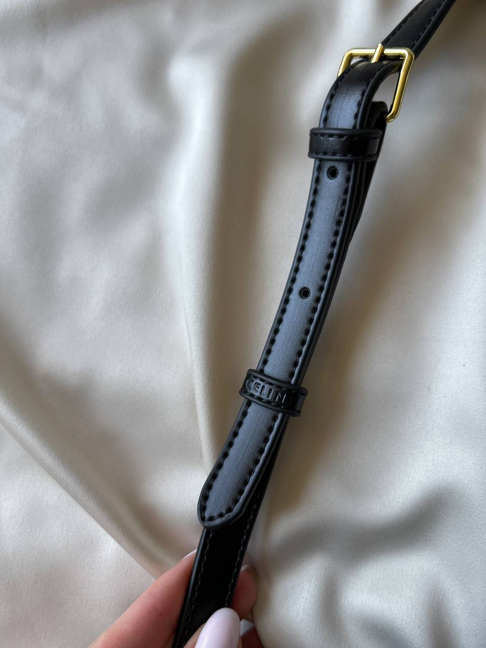 Celine Classique Triomphe Bag In Shiny Calfskin Leather - 13