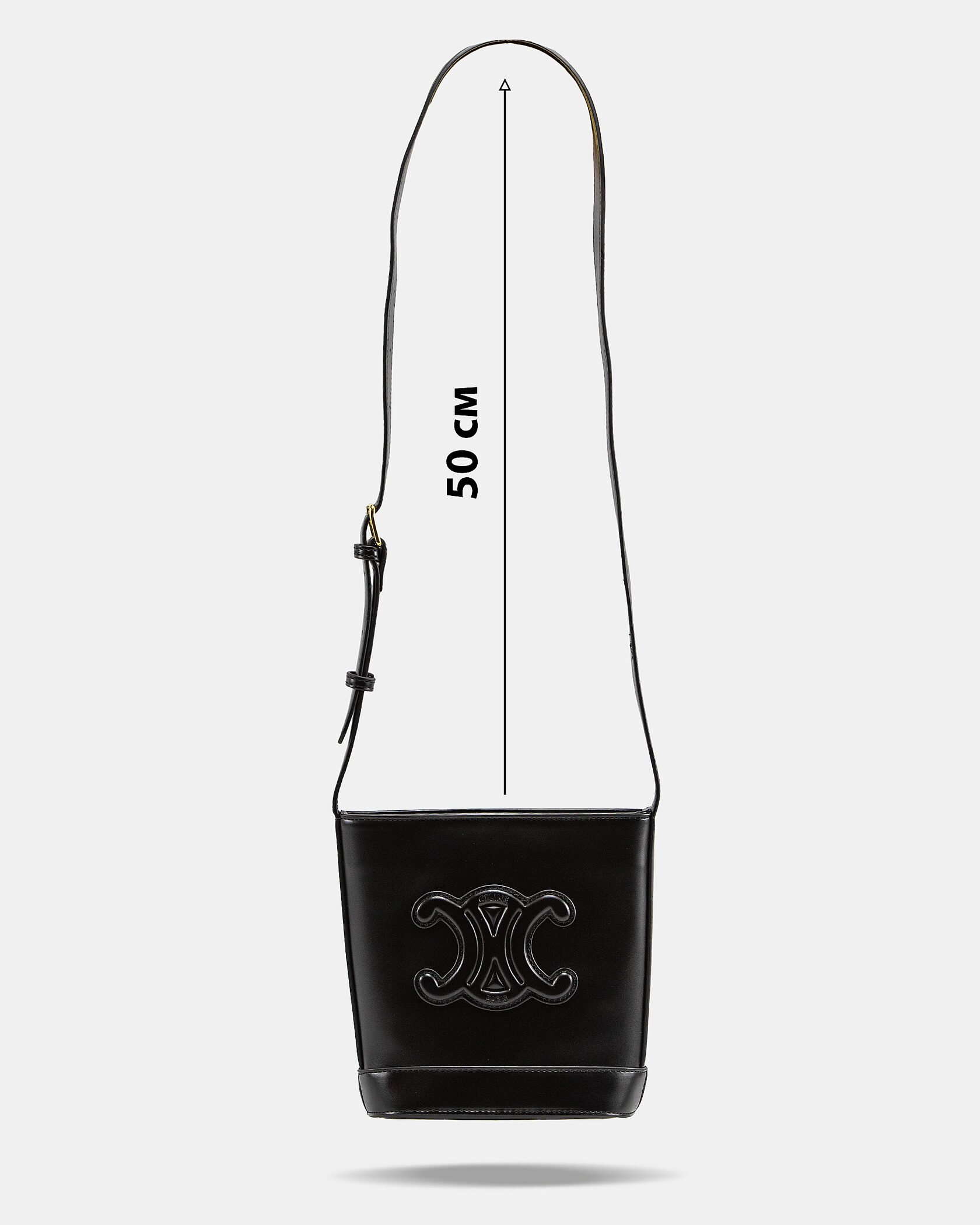 Celine Small Bucket Cuir Triomphe In Smooth Calfskin Tan Black - 4