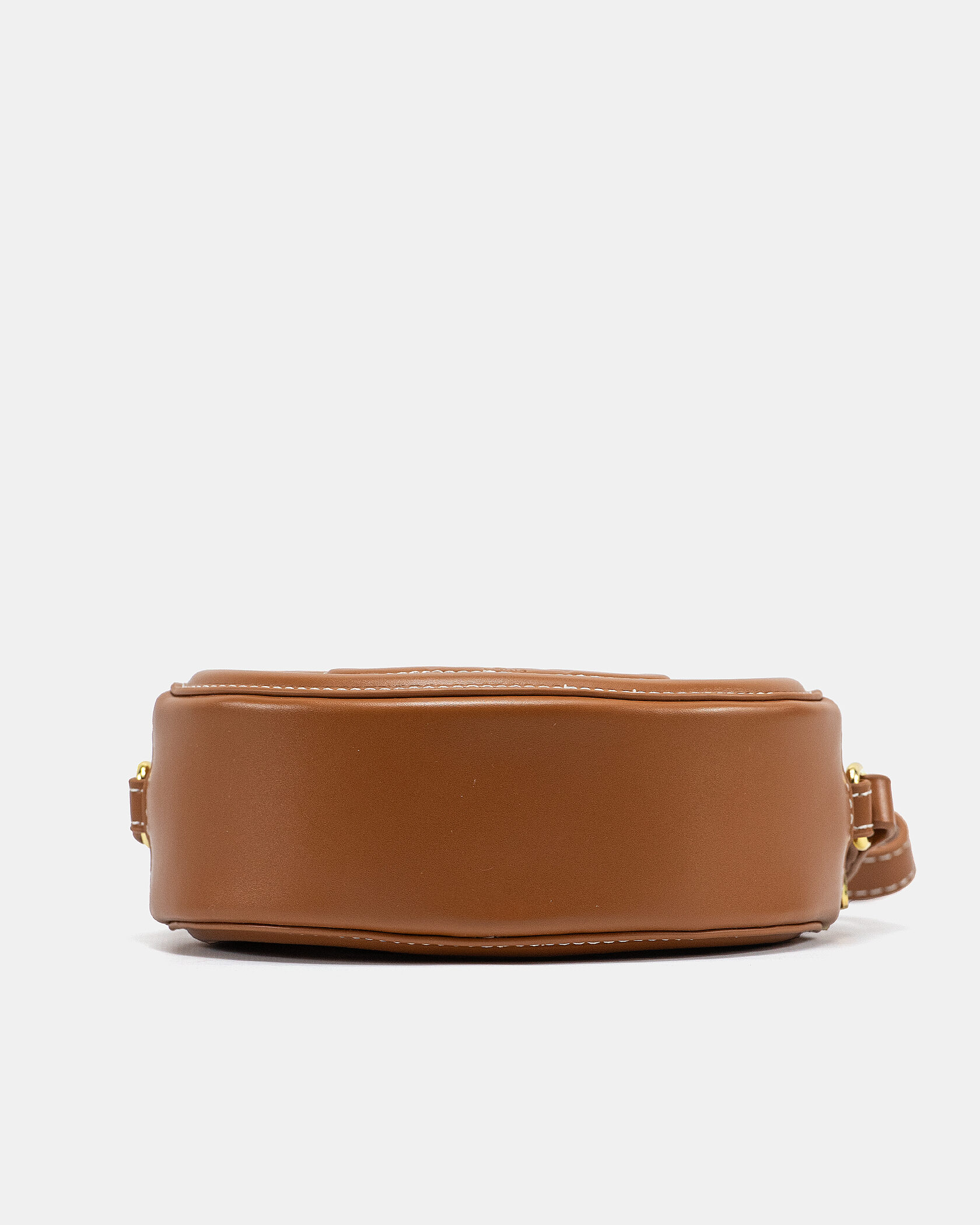 Celine Teen Oval Triomphe Bag in Tan Calfskin - 10