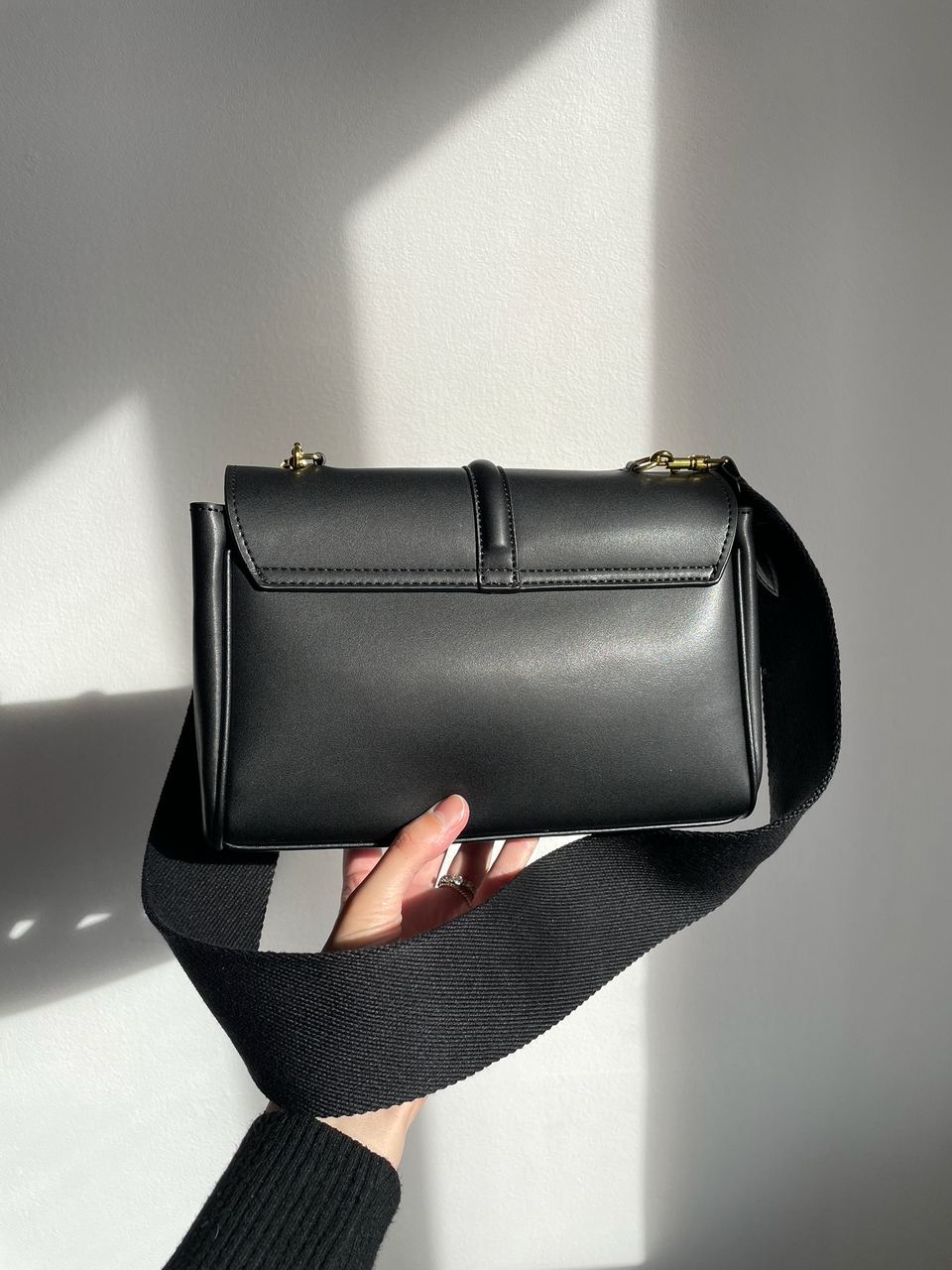 Celine Teen Soft 16 In Smooth Calfskin Tan Black - 15