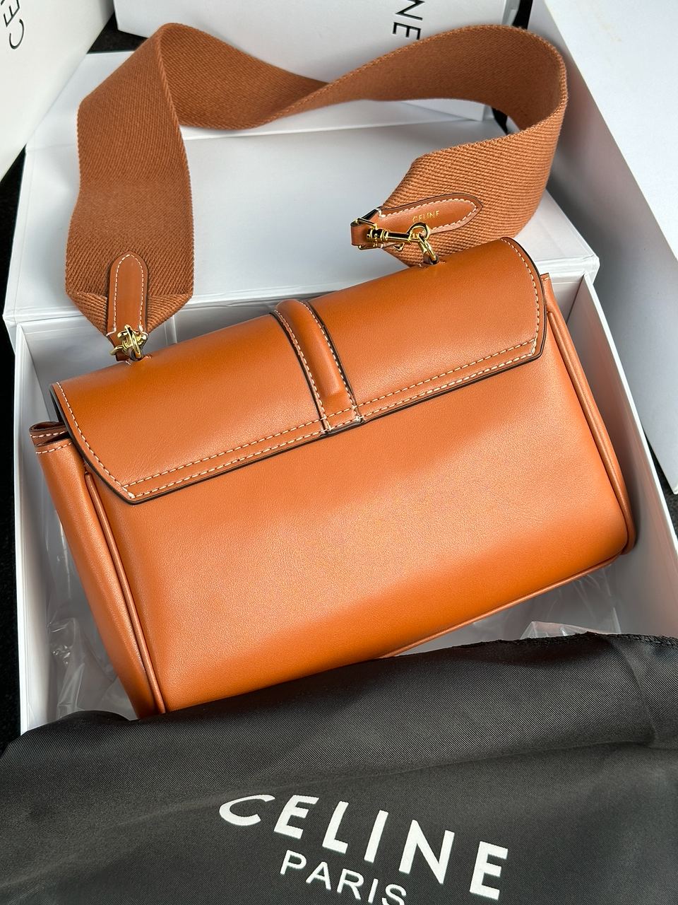 Celine Teen Soft 16 In Smooth Calfskin Tan Brown - 14