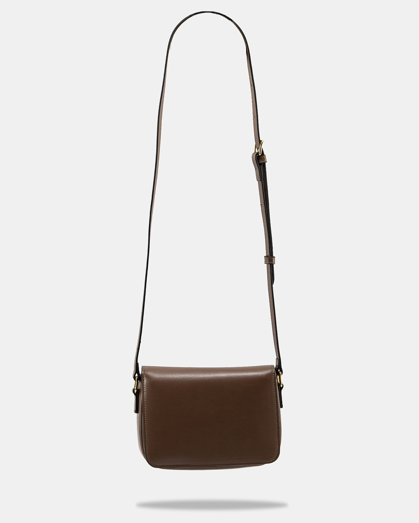 Celine Teen Triomphe Bag Brown in Shiny Calfskin - 12