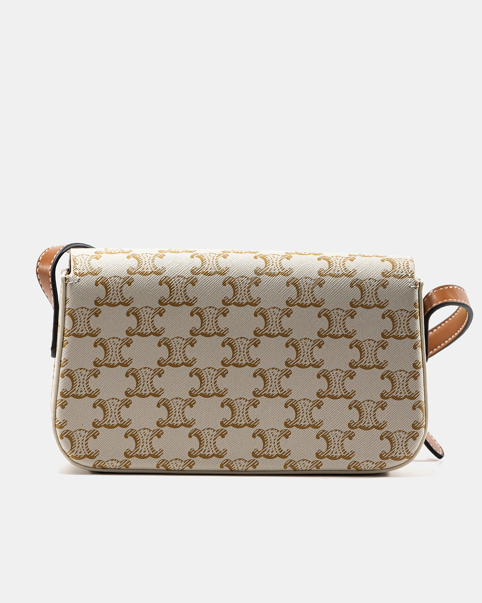 Celine Teen Triomphe Bag in Triomphe Canvas Natural/Tan - 10