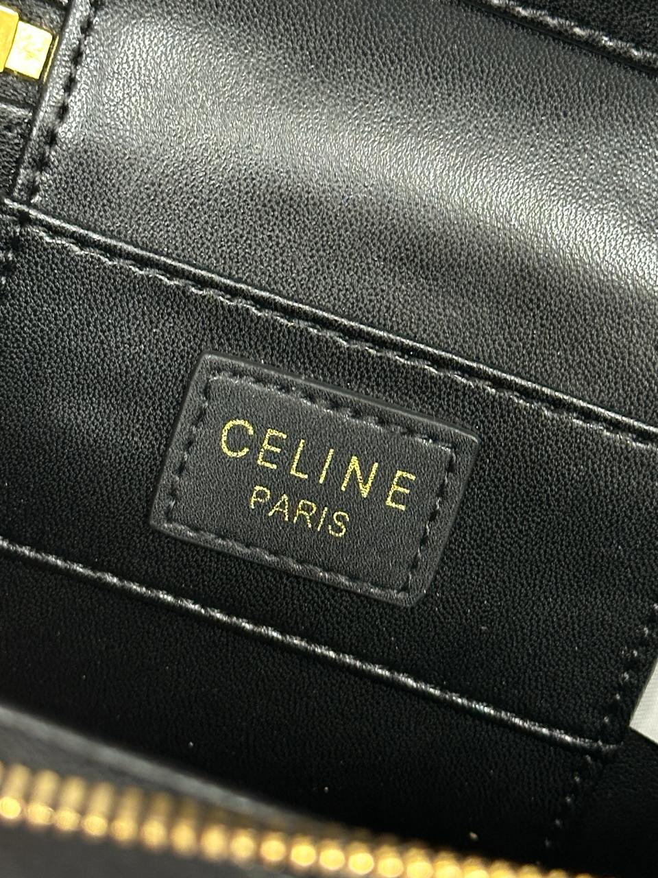 Celine Vanity In Smooth Satinated Calfskin Black - 14