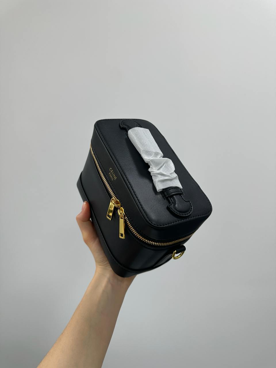 Celine Vanity In Smooth Satinated Calfskin Black - 9