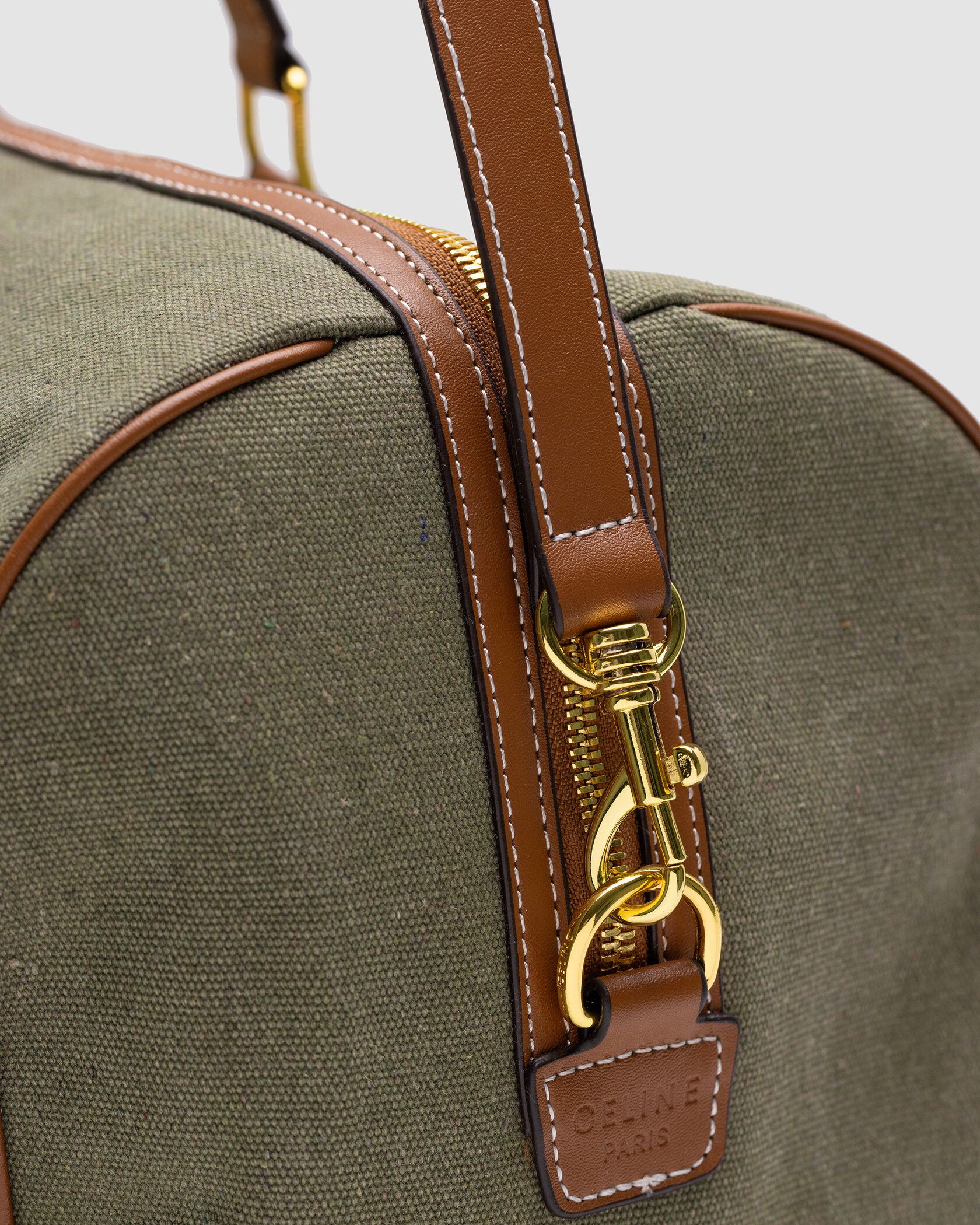 Celine Women Large Voyage Bag in Textile with Celine Print and Calfskin - 17