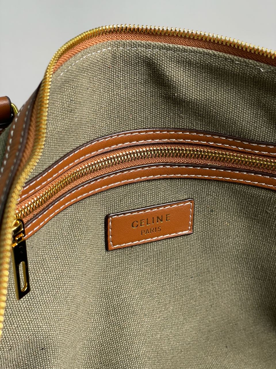 Celine Women Large Voyage Bag in Textile with Celine Print and Calfskin - 21