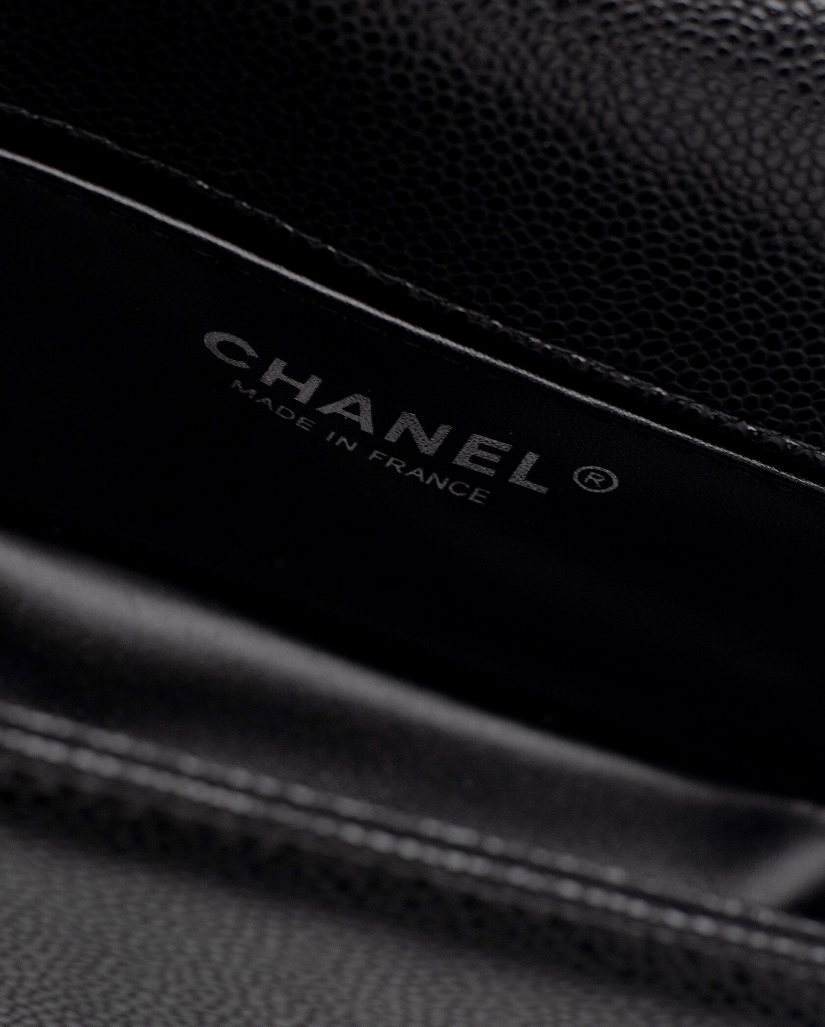 Chanel Boy Black/Silver Caviar RHW Mini - 14