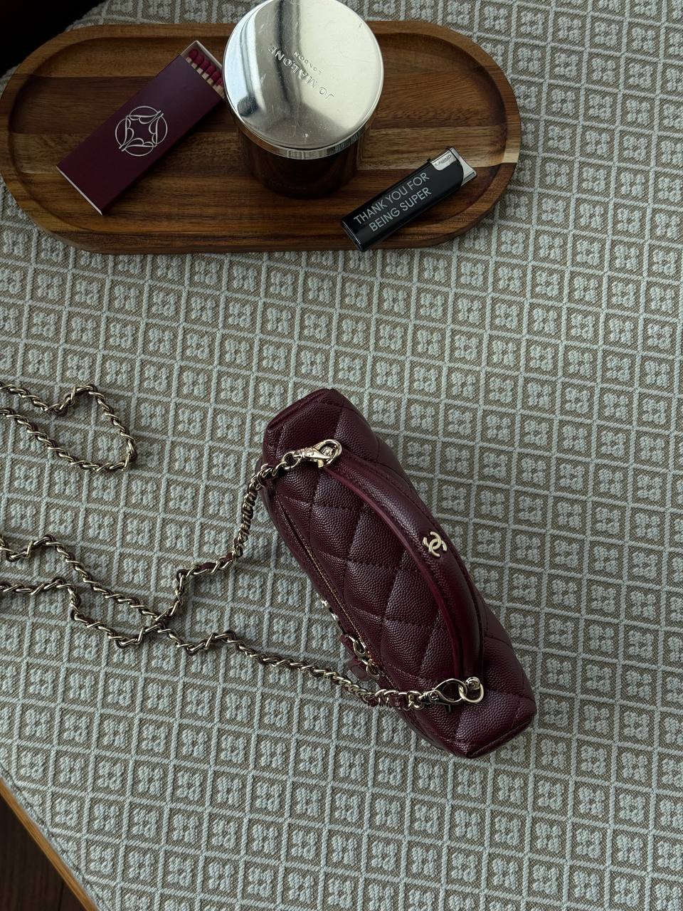 Chanel Caviar Quilted CC Top Handle Long Vanity - 5