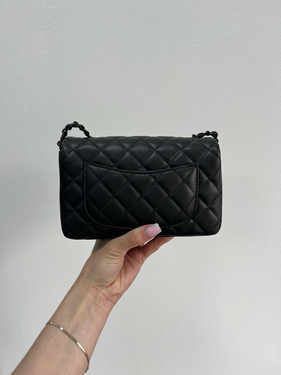 Chanel Classic 1.55 Small Single Flap in Black - 3