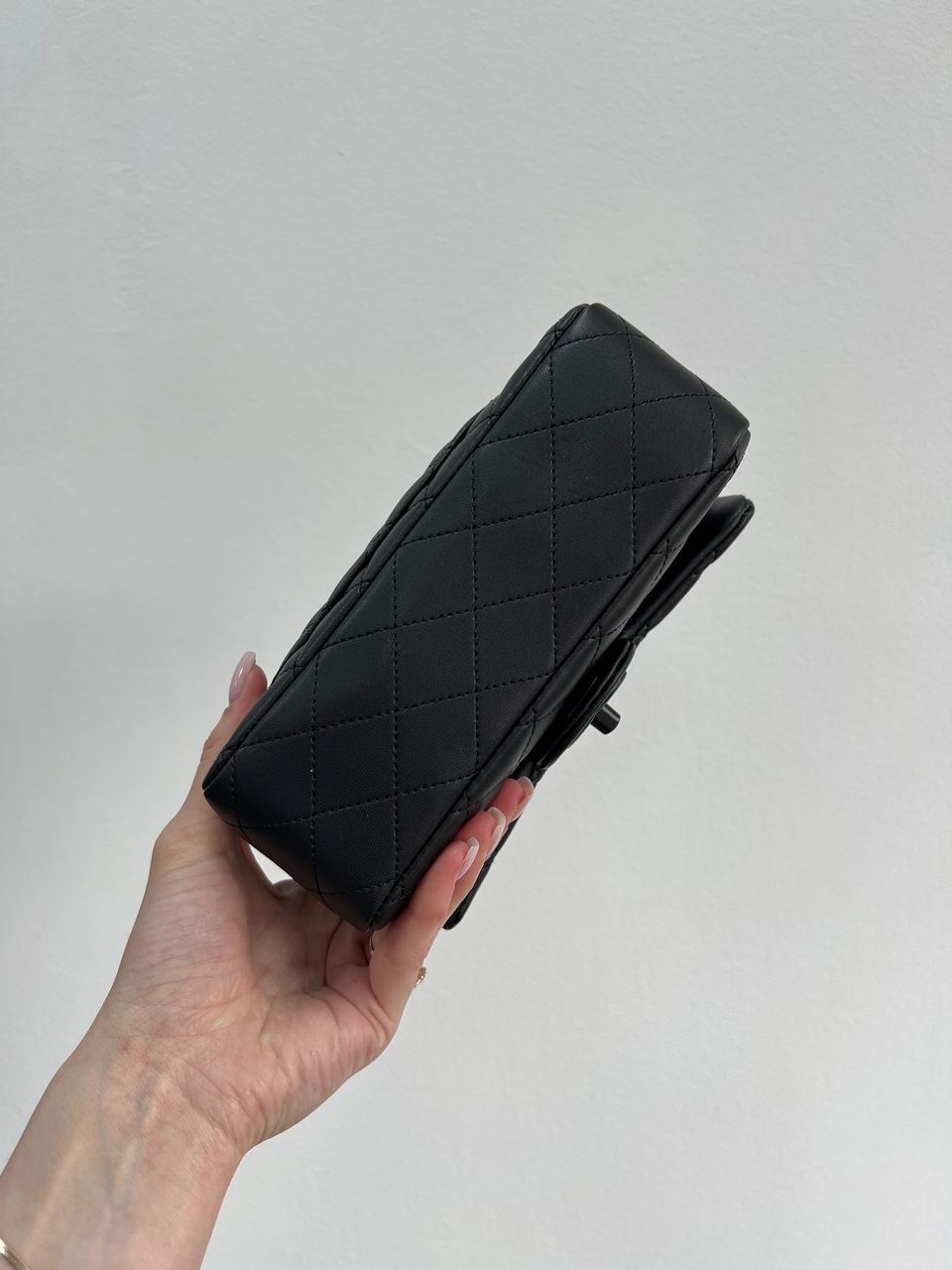 Chanel Classic 1.55 Small Single Flap in Black - 6