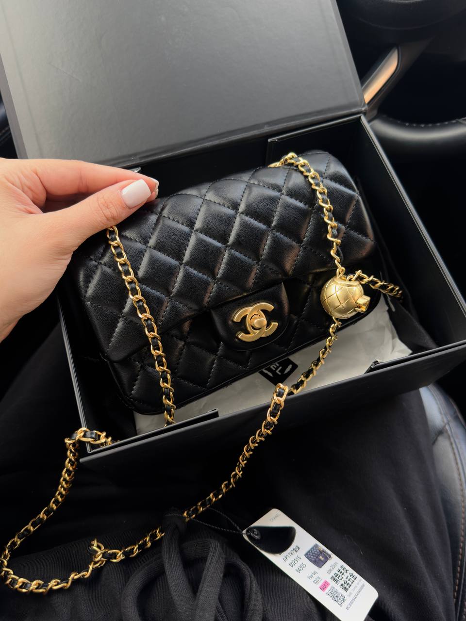 Chanel Classic 1.55 Small Single Flap in Black - 10