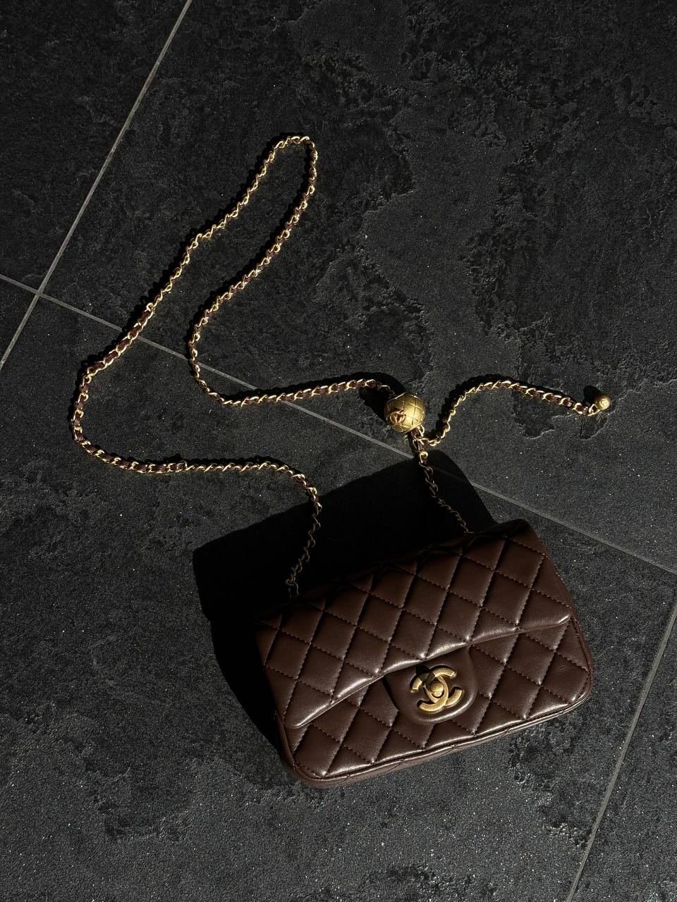 Chanel Classic 1.55 Small Single Flap in Brown/Gold - 2