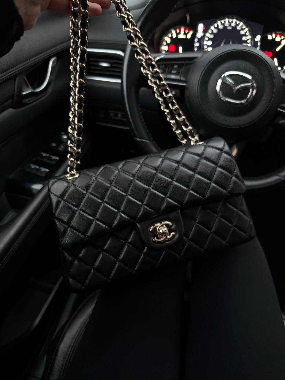 Chanel Classic 2.55 Medium Double Flap in Black - 3