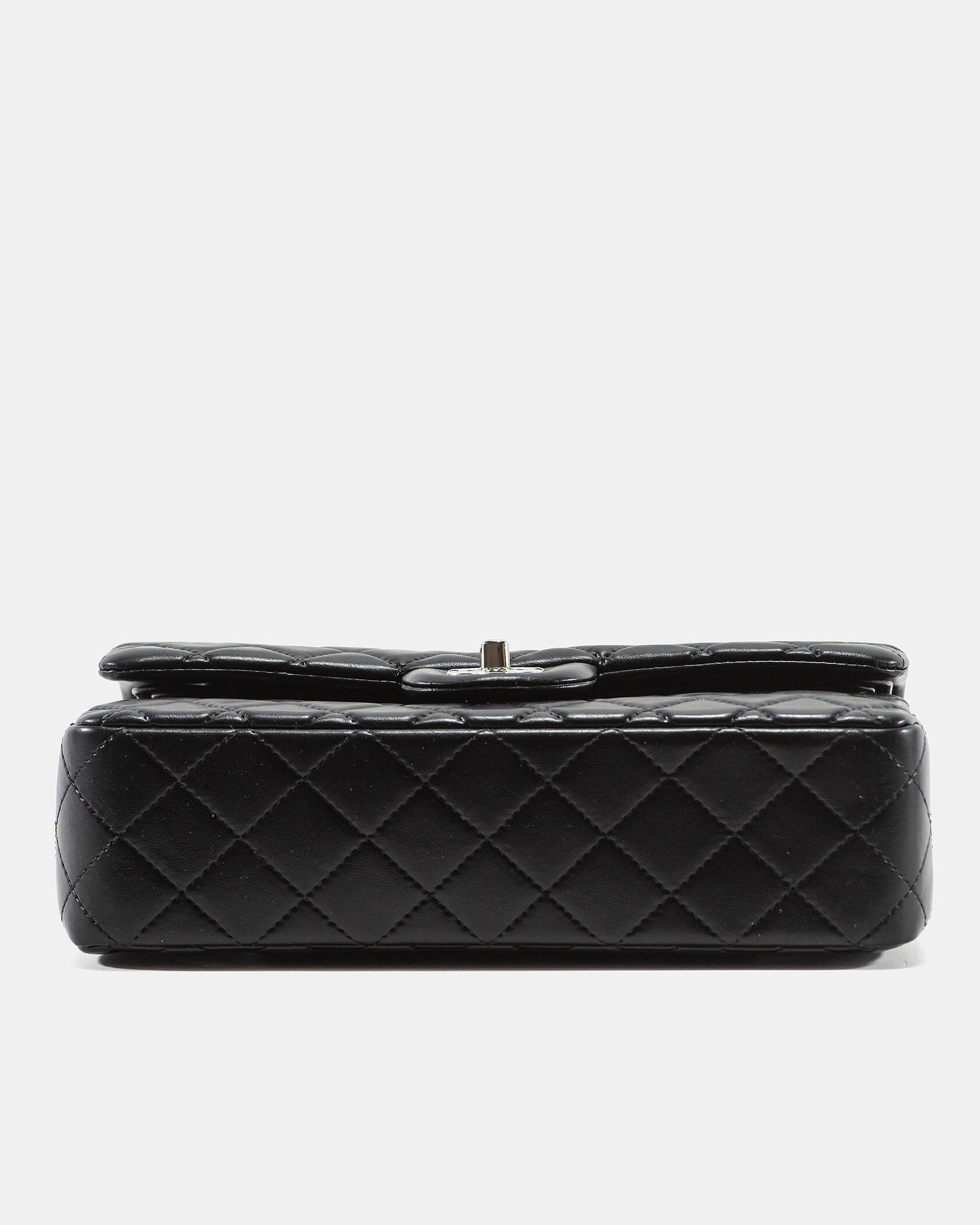 Chanel Classic 2.55 Medium Double Flap in Black/Silver - 10