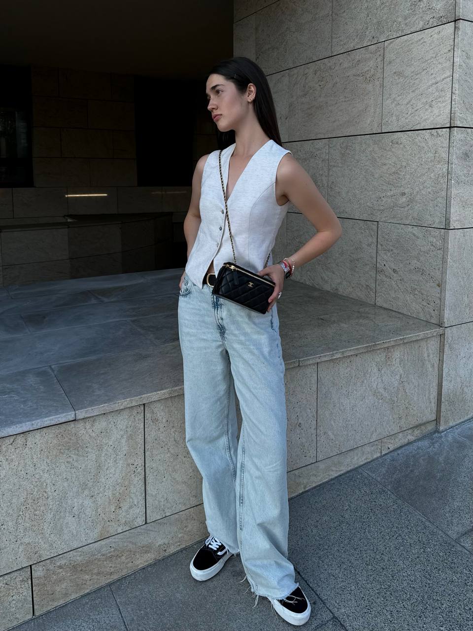 Chanel Classic Black Lambskin Pearl Crush Vanity - 15