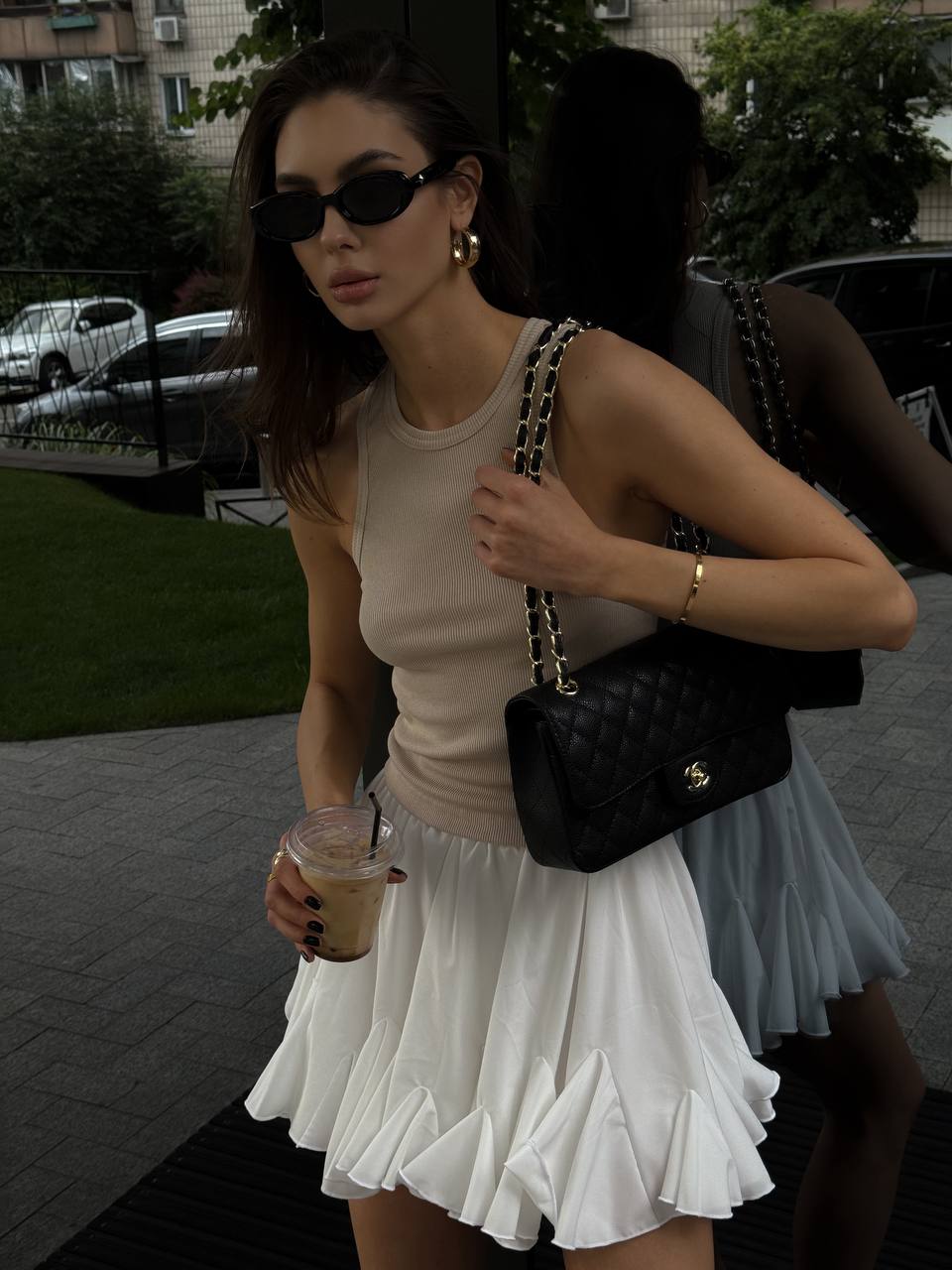 Chanel Classic Double Flap Bag Medium in Black Caviar Leather with Gold Hardware - 7