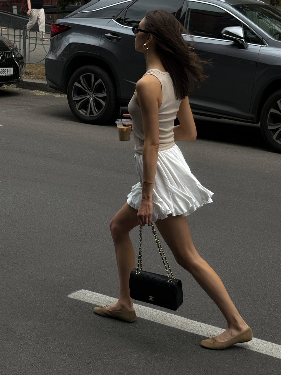 Chanel Classic Double Flap Bag Medium in Black Caviar Leather with Gold Hardware - 8