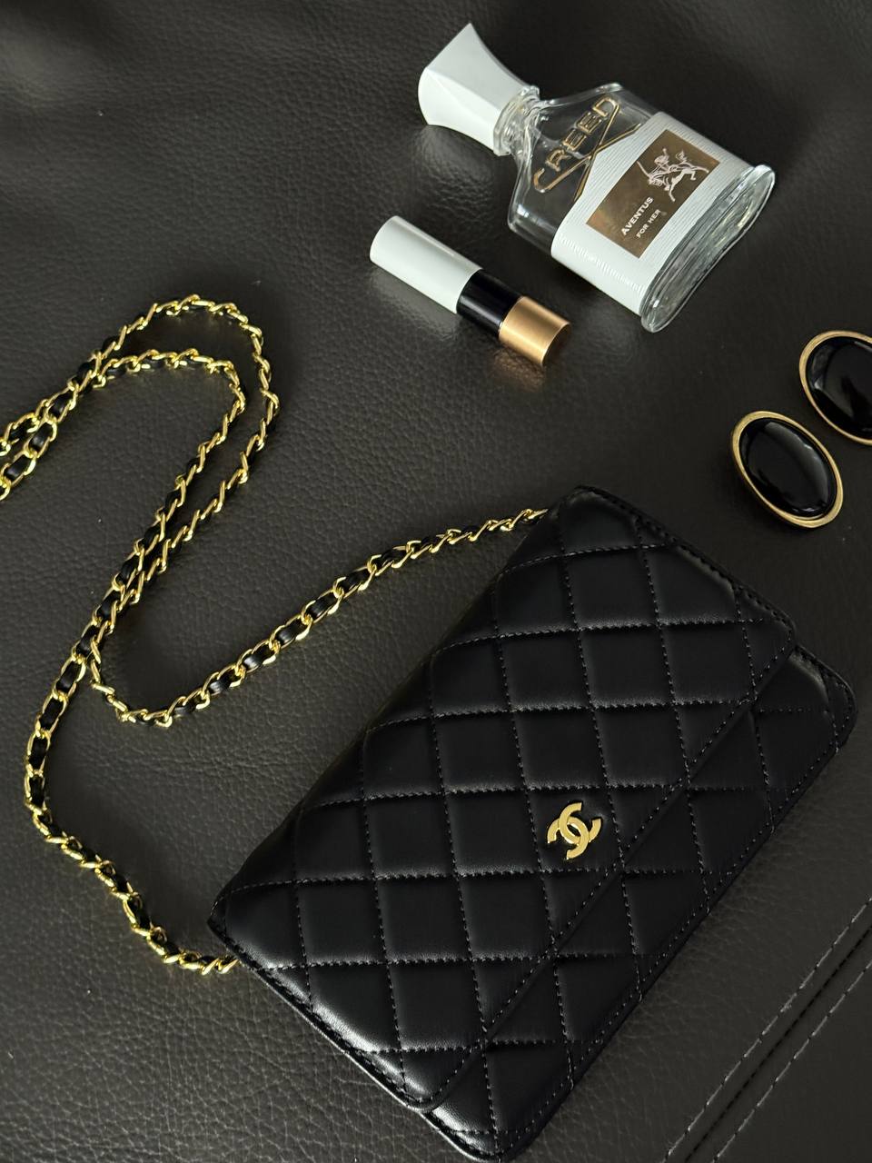 Chanel Classic Wallet on Chain Quilted Caviar Black/Gold - 4
