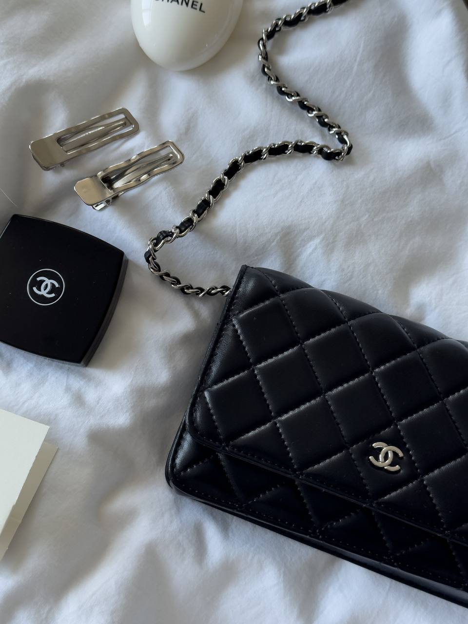 Chanel Classic Wallet on Chain Quilted Caviar Black/Silver - 11