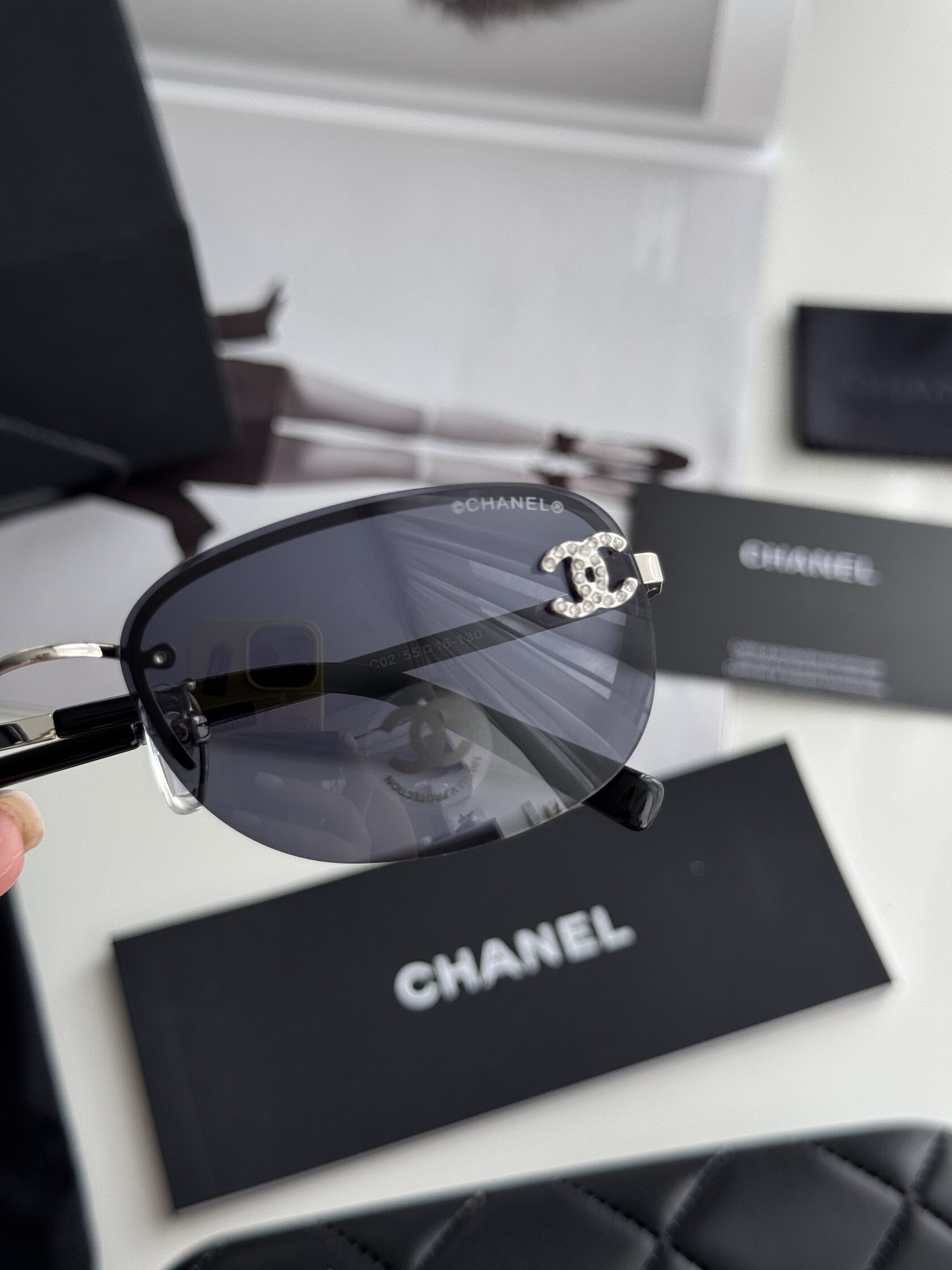 Chanel Dark Blue/Silver CH4099 C02 - 5