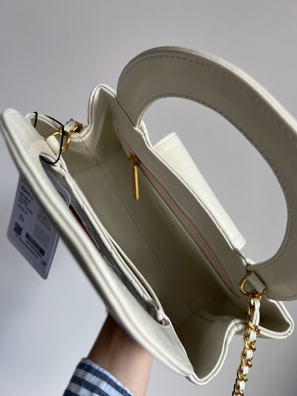 Chanel Kelly Bag Shiny Aged Calfskin Cream &amp; Gold Hardware - 8