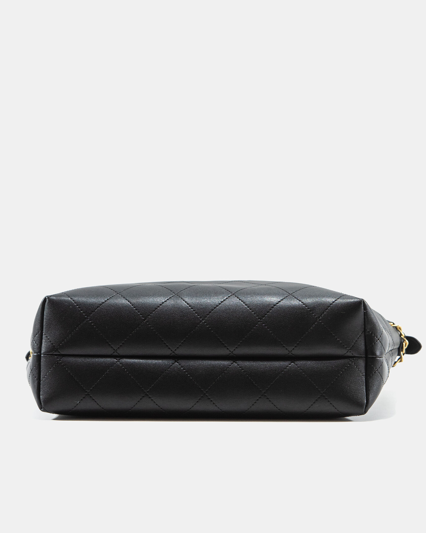 Chanel Large Shopping Bag Shiny Lambskin &amp; Gold-Tone Metal Black. - 10