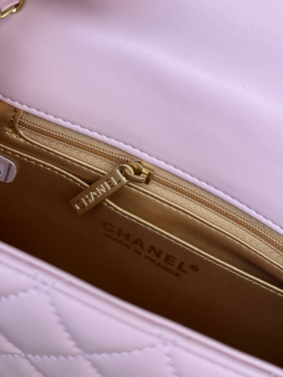 Chanel Mini Classic Single Flap in Pink/Gold - 10