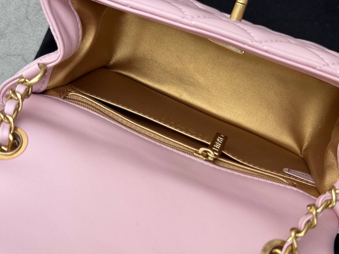 Chanel Mini Classic Single Flap in Pink/Gold - 12