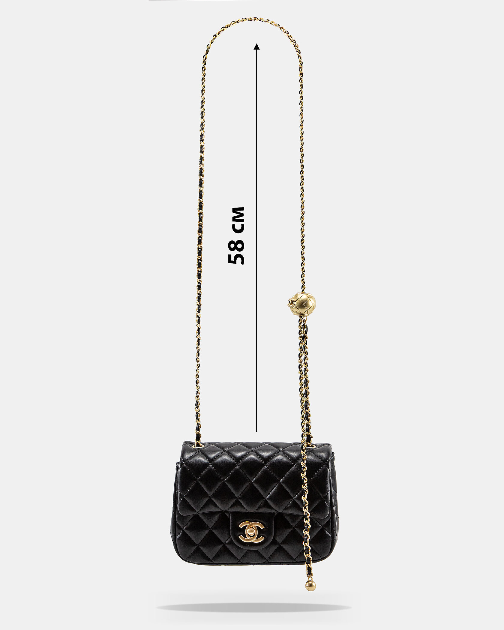 Chanel Rectangular Mini Classic Flap Bag in Black Lambskin with Gold Hardware - 4