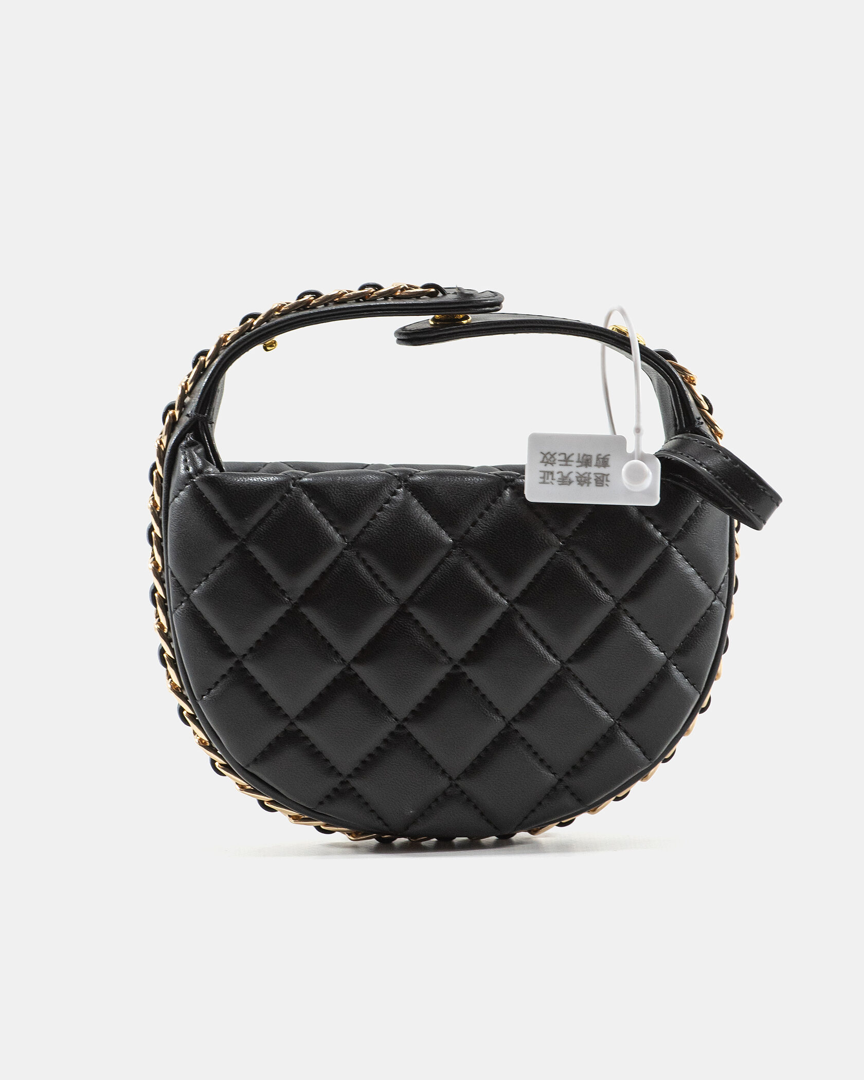 Chanel Small Hobo Bag Shiny Lambskin &amp; Gold-Tone Metal Black - 5