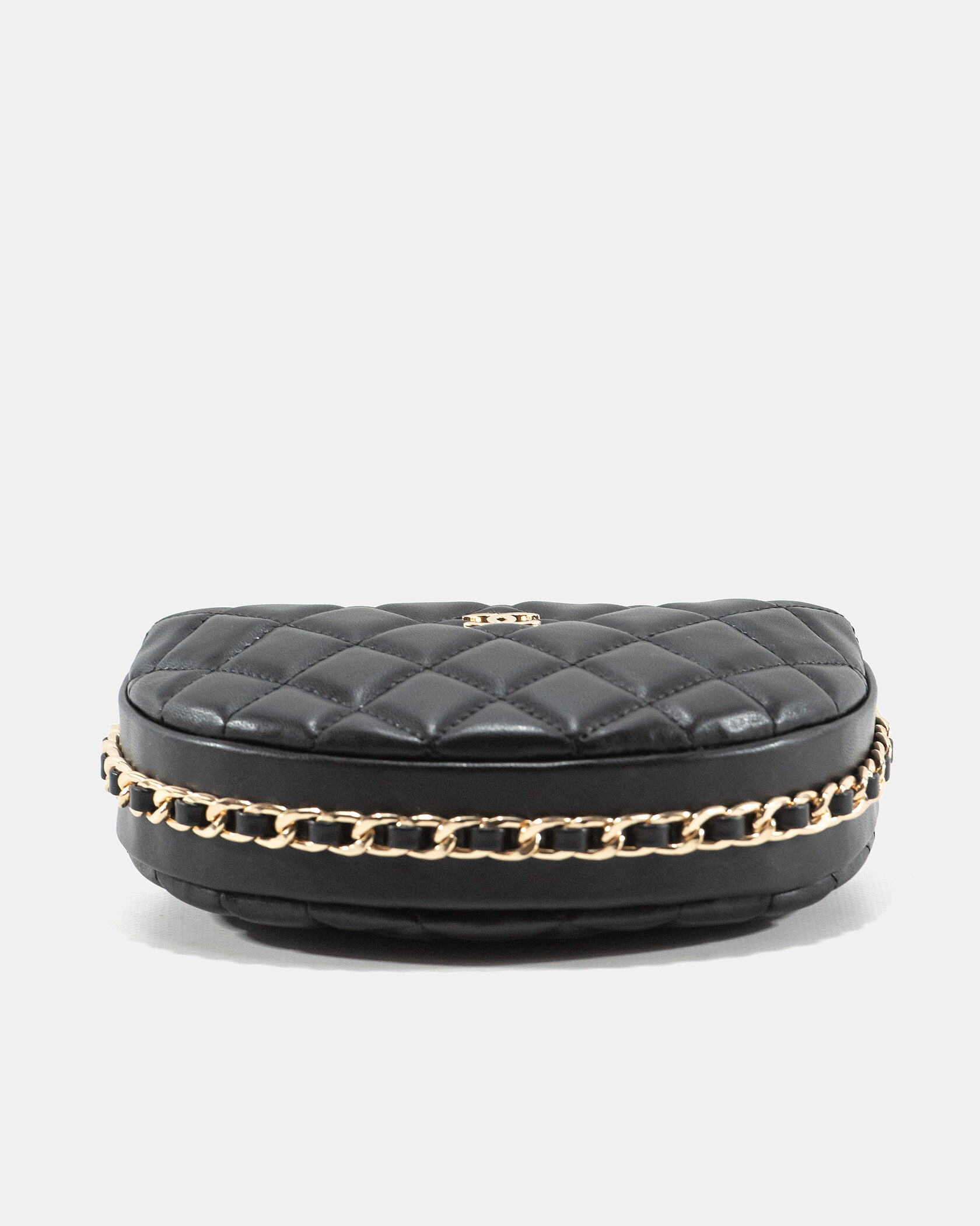 Chanel Small Hobo Bag Shiny Lambskin &amp; Gold-Tone Metal Black - 7