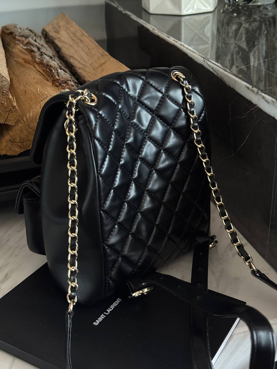 Chanel Two-Pocket Duma Backpack Black - 4