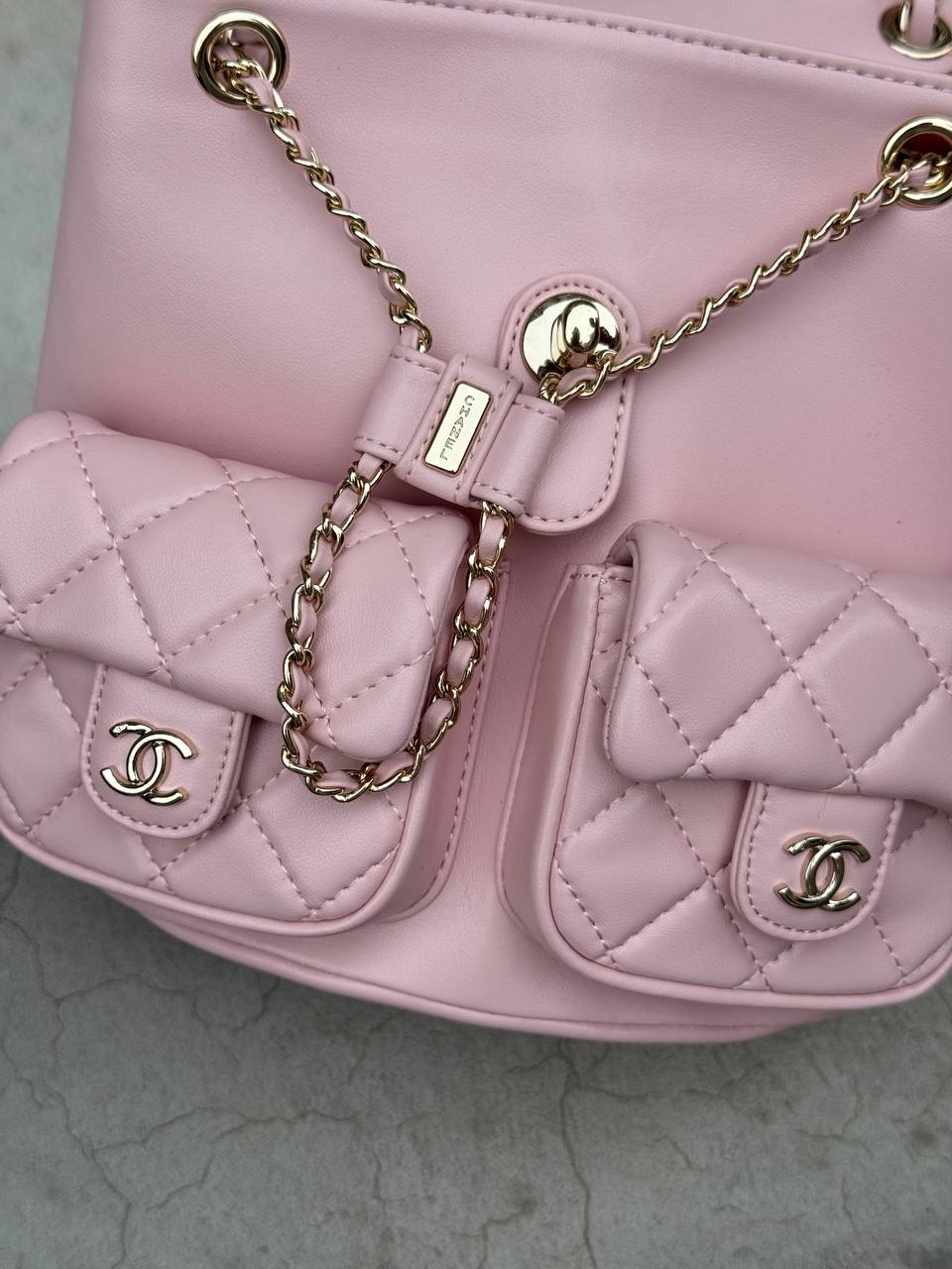 Chanel Two-Pocket Duma Backpack Pink - 11