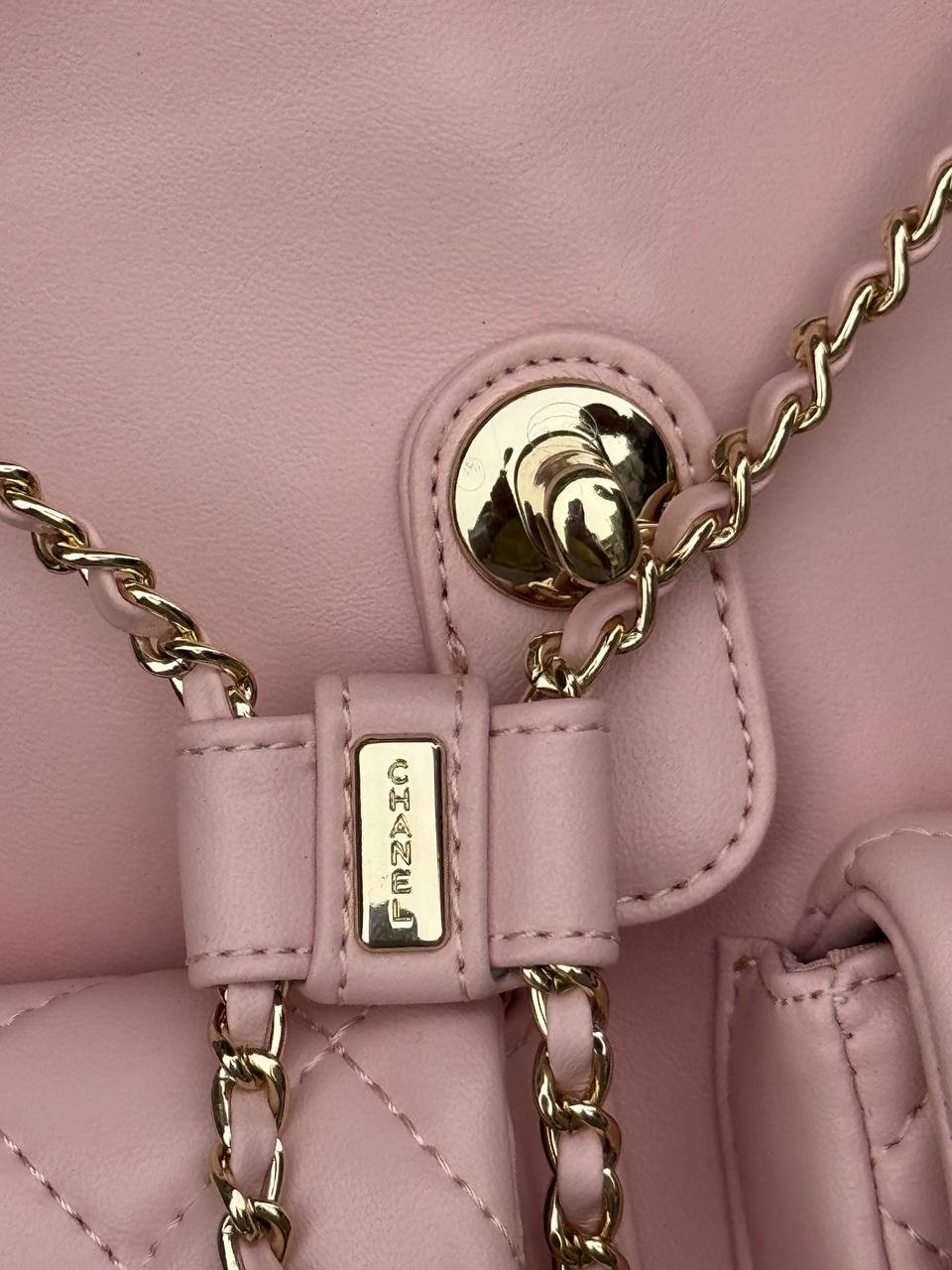 Chanel Two-Pocket Duma Backpack Pink - 12