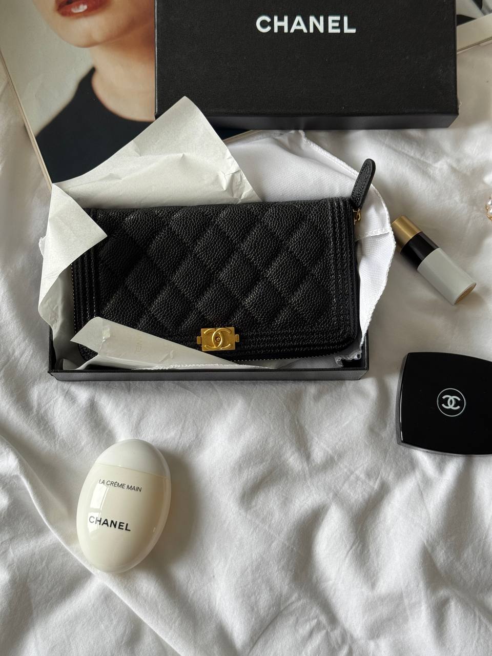 Chanel Wallet Boy Black/Gold - 2