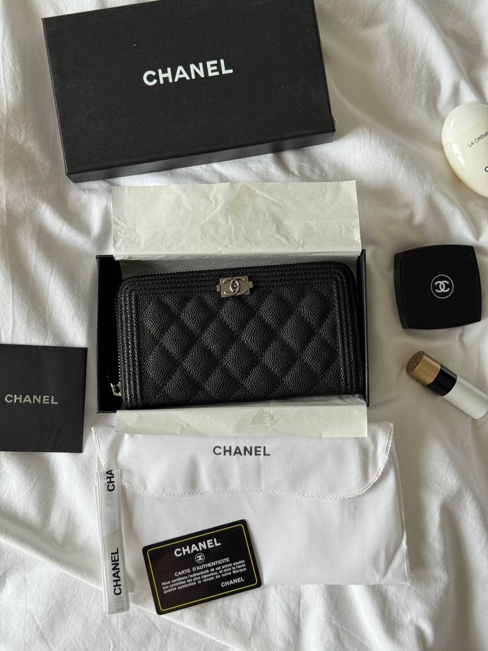 Chanel Wallet Boy Black/Silver - 2