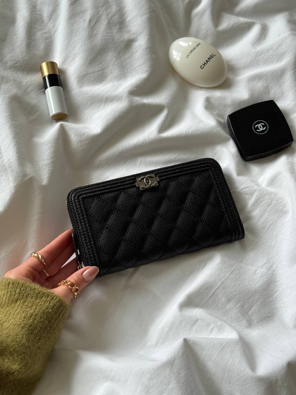 Chanel Wallet Boy Black/Silver - 5