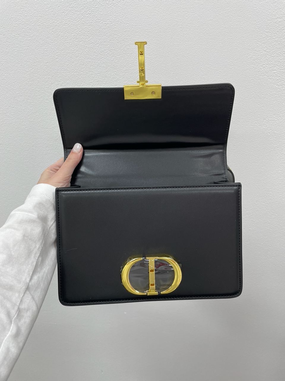 Christian Dior 30 Montaigne Bag Black Box Calfskin - 14