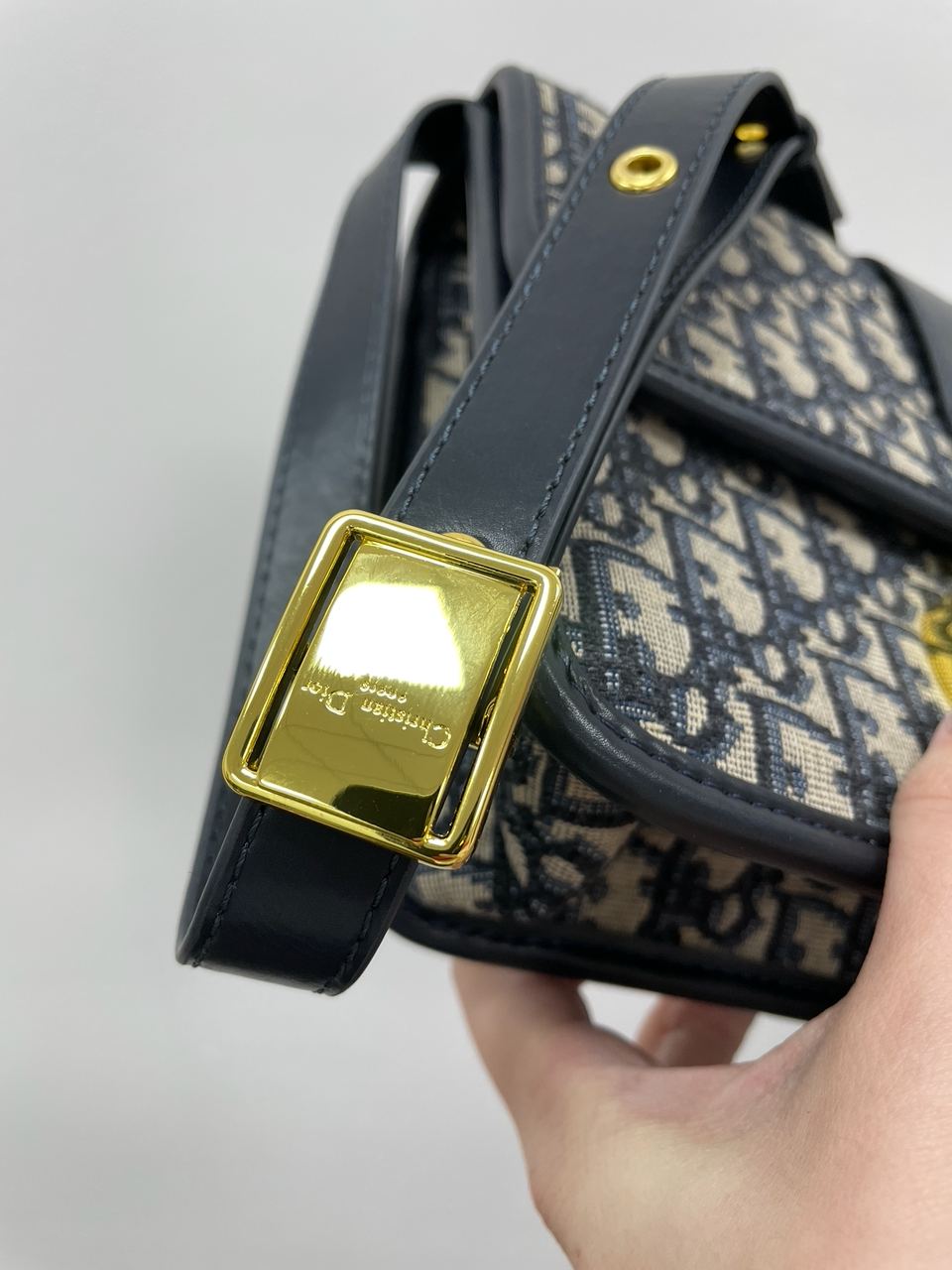 Christian Dior 30 Montaigne Chain Bag Blue Dior Oblique Jacquard - 17