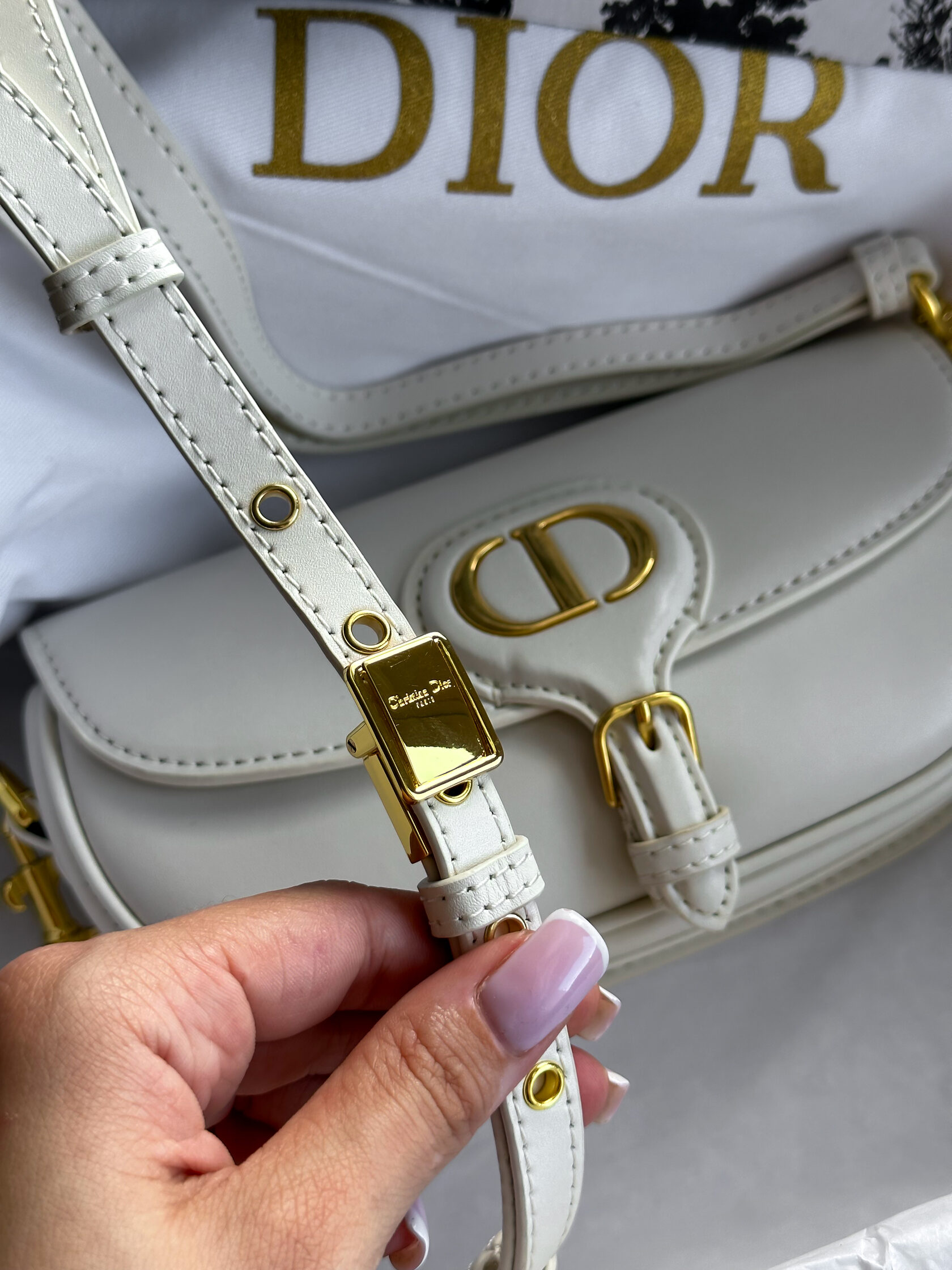 Christian Dior Bobby East-West Bag White Box Calfskin - 6