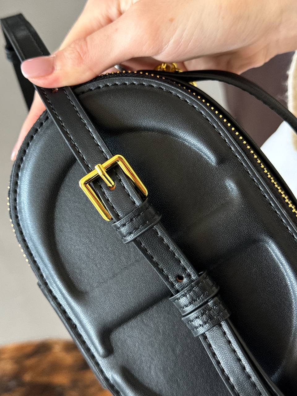 Christian Dior CD Signature Oval Camera Bag in Black - 6