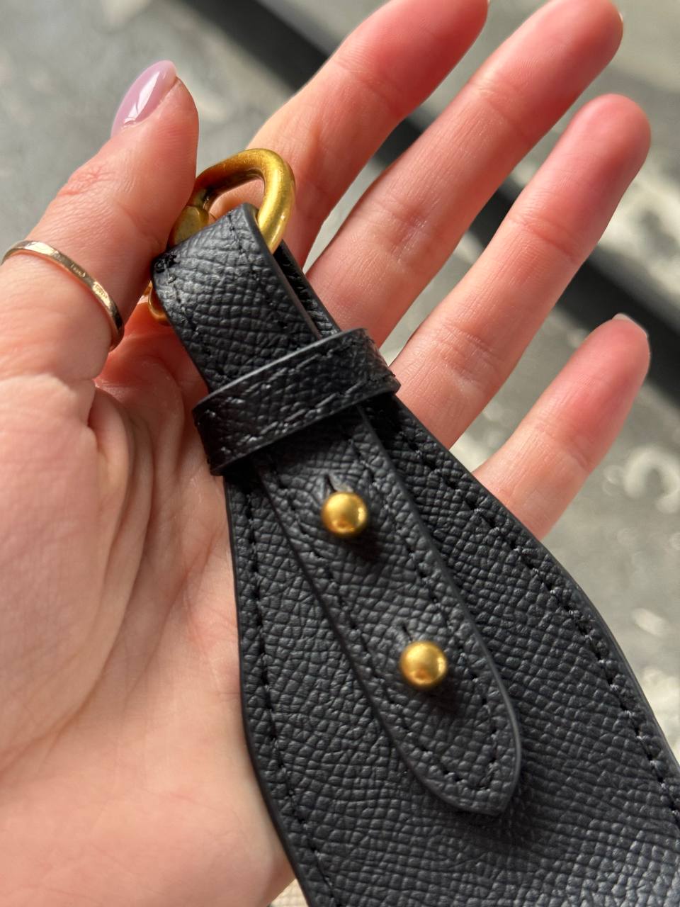 Christian Dior Cream Leather Saddle Bag - 8