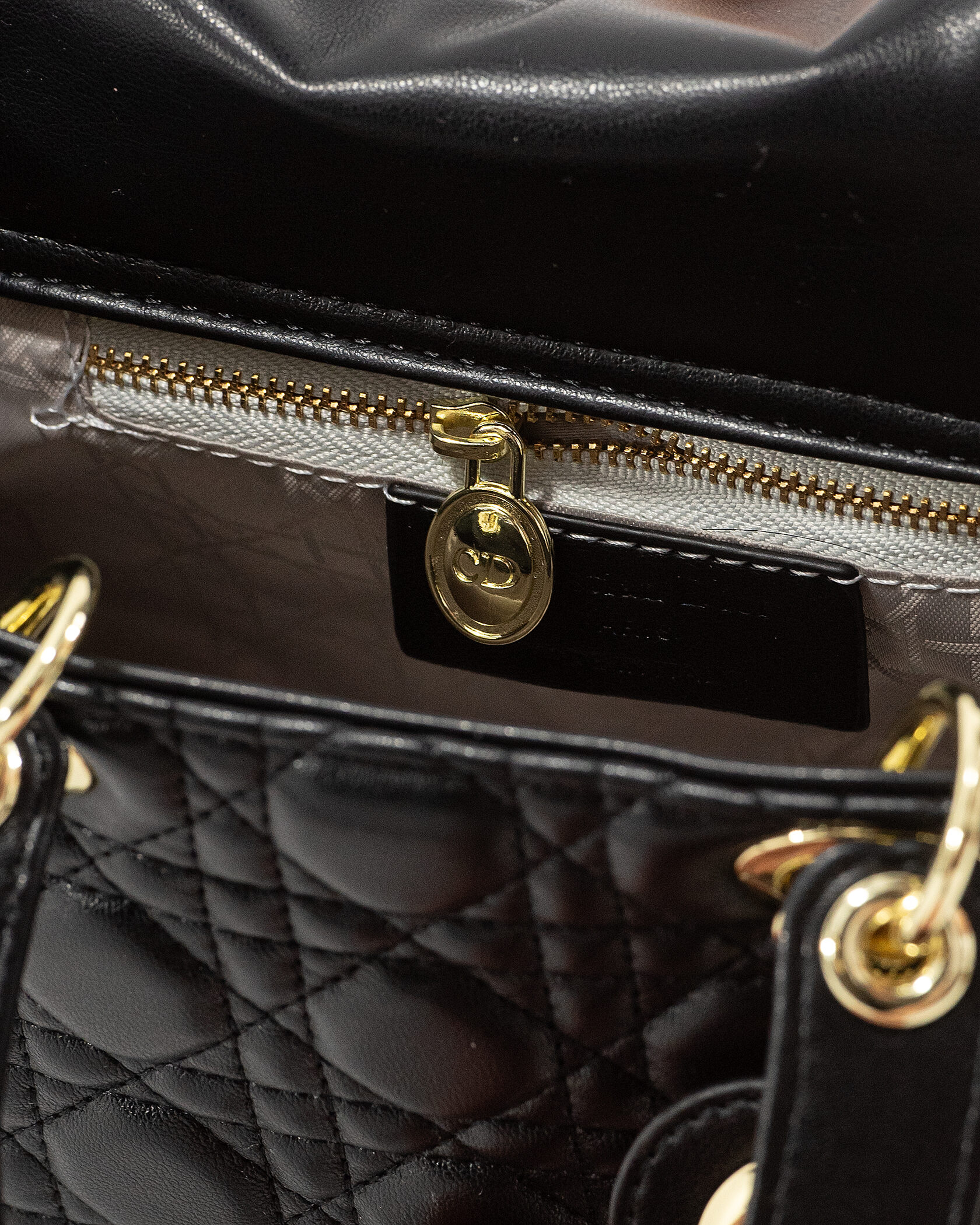 Christian Dior Lady Mini Black/Gold - 16