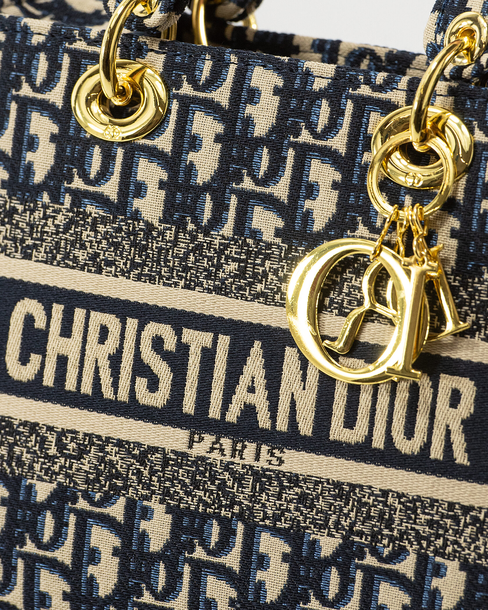 Christian Dior Medium Lady D-Lite Bag Blue - 7