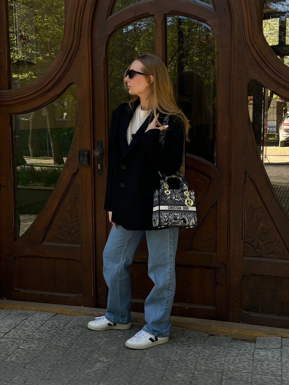 Christian Dior Medium Lady D-Lite Bag Blue - 10