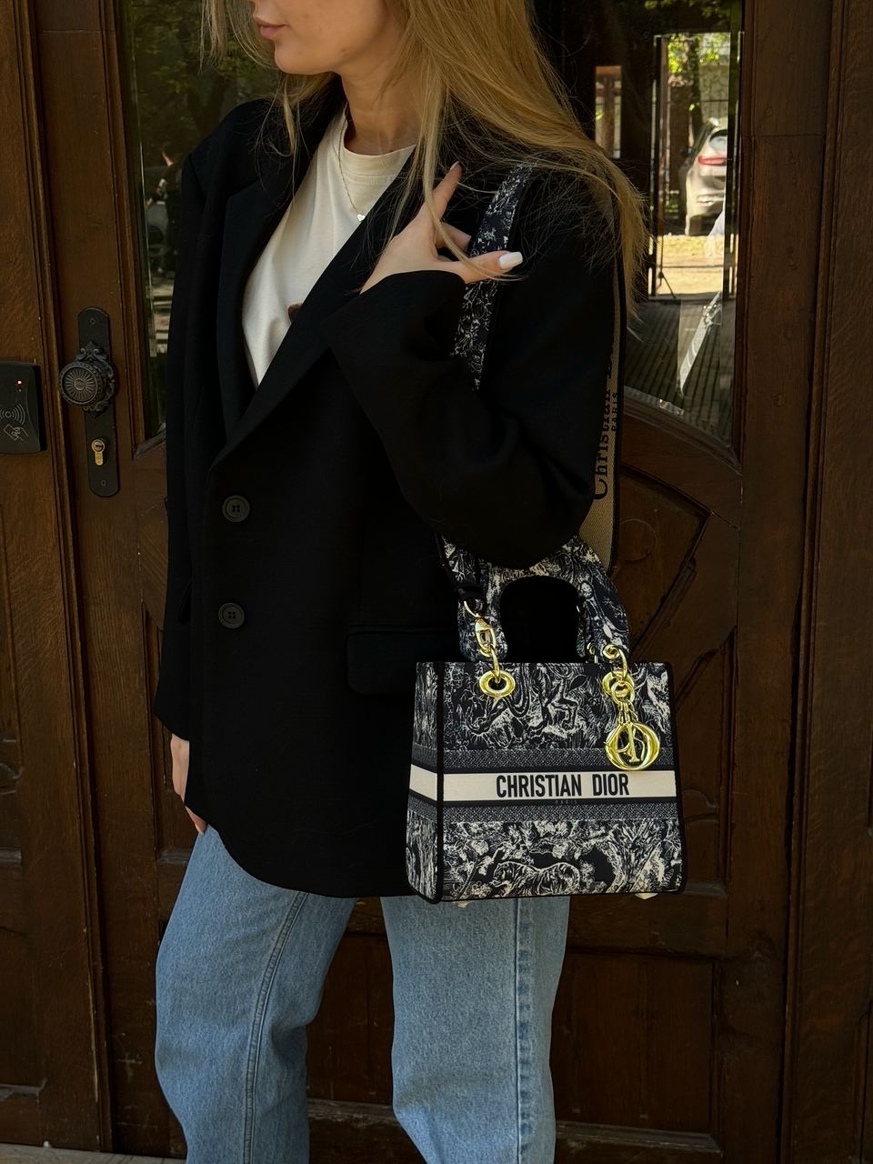 Christian Dior Medium Lady D-Lite Bag Blue - 11