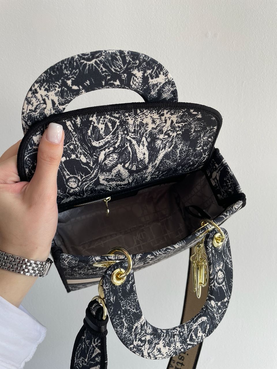 Christian Dior Medium Lady D-Lite Bag Blue - 23