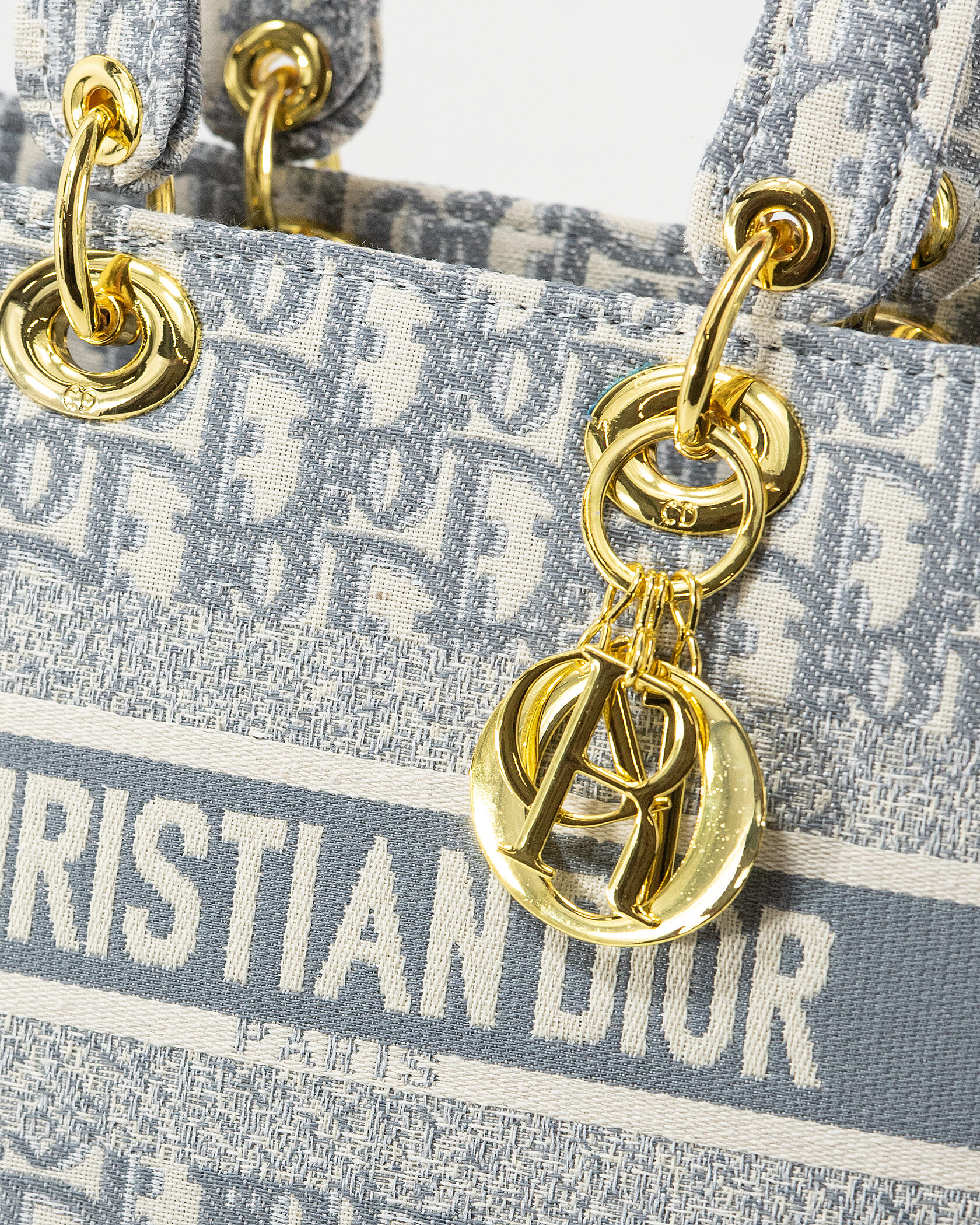 Christian Dior Medium Lady D-Lite Bag Grey - 6